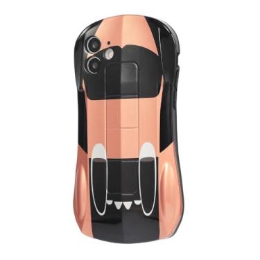 Imagem de Capa de telefone brilhante com pintura metálica de 3ª geração para Apple iPhone 16 15 14 13 12 11 Pro Max XR X 8 7 Plus SE (ouro champanhe, para iPhone X/XS, um grande orifício para lente)