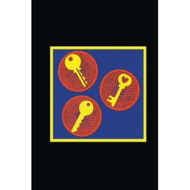 Imagem de THREE KEYS Notebook: GRAPH paper, 120 page 6”x9” drafting quad ruled grid composition 4x4 squares per inch, with POP ART cover for school, college, ... people who measure, draw to scale: Geniuses