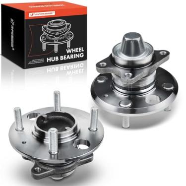 Imagem de A-Premium 2 rolamentos de roda traseira e conjunto de cubo com 4 terminais compatíveis com Hyundai Sonata 1999-2005, Kia Magentis 2001-2006, Optima 2001-2006