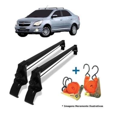 Imagem de Rack Teto Bagageiro + 2 Cintas Cobalt 4 Portas 2011 A 2019 - Vhip