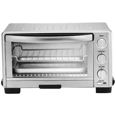 Imagem de Forno Elétrico de Bancada com Controle de Temperatura e Temporizador, 1800W, Aço Inoxidável, 110v, CUISINART TOB 1010, Prateado