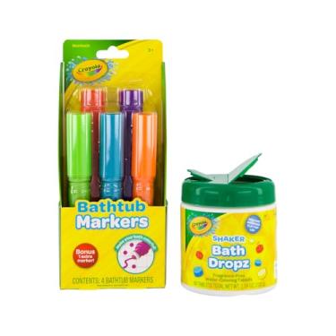 Imagem de Crayola Bathtub Markers and Crayola Color Bath Drops, 60 tablets - Bring Creative Fun to Bath Time - Non-toxic