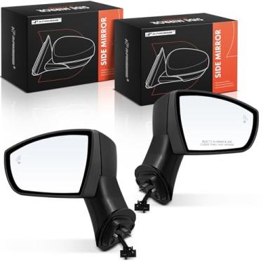Imagem de A-Premium Par (2) espelhos retrovisores elétricos do lado do motorista e do passageiro - compatível com Ford EcoSport 2018-2022 - Espelho retrovisor externo preto dobrável manual sem aquecimento com