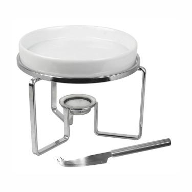 Imagem de Rechaud para Queijo Brie Fracalanza em Cerâmica com Faca