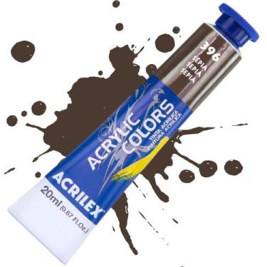 Imagem de Tinta Acrílica Acrylic Colors 20ml 396 - Sépia - ACRILEX, SEPIA - 396