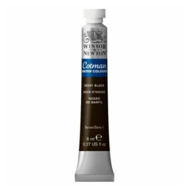 Imagem de Aquarela Cotman 8ml 331 Ivory Black - WINSOR & NEWTON