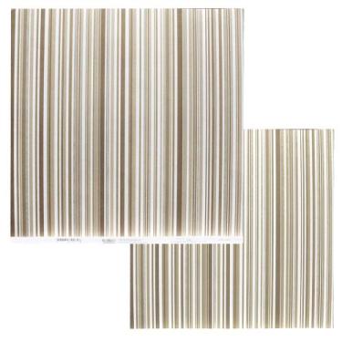 Imagem de Papel Scrapbook Duo Listras Noz Moscada 180g 30,5 x 30,5cm Repeteco - 