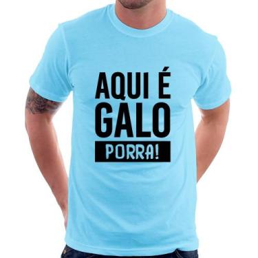 Imagem de Camiseta Aqui é galo  - Foca na Moda, Azul bebê, G