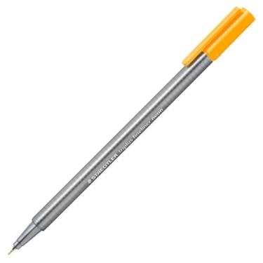 Imagem de STAEDTLER Caneta Ponta Fina Triplus Fineliner 0.3mm 1 Unidade Laranja Neon - 334-401 - Corpo Ergonômico Triangular – Ideal para Escrita e Bullet Journal