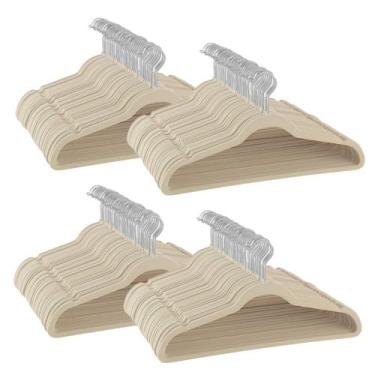 Imagem de Kit 200 Cabides De Veludo Para Loja Reforçado Atacado Adulto - Zaganza