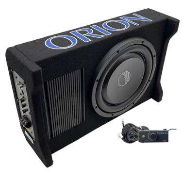 Imagem de ORION Caixa de subwoofer Cobalt CPE100 25.4 cm 1600W Max Powered Down -Firing com amplificador integrado – fino carregado para espaços apertados em carros e caminhões, gabinete selado a ar para graves