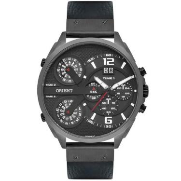 Imagem de Relógio Orient Masculino Couro Cronógrafo Grande Mysct004