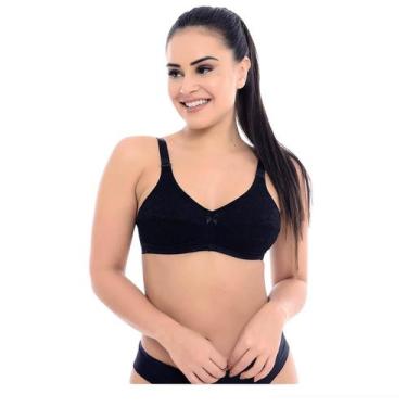 Imagem de Sutiã Pós Cirúrgico Compartimento Prótese Rendado Mastectomia Confortá