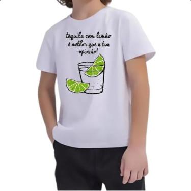 Imagem de Camiseta Infantil Tequila com limao opniao - Alearts, 12