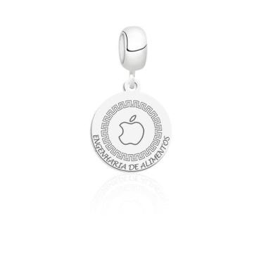 Imagem de Berloque profissão engenharia de alimentos prata 925 legítima - Elegan