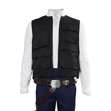 Imagem de Men's Halloween Costume Black Vest Belt Compatible Droid Caller Canister Cosplay Accessories Unisex