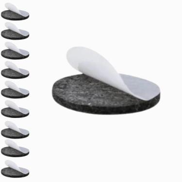 Imagem de Kit 10 Feltro Adesivo Protetor Para Sofá Cadeira Mesa Moveis Anti-risc