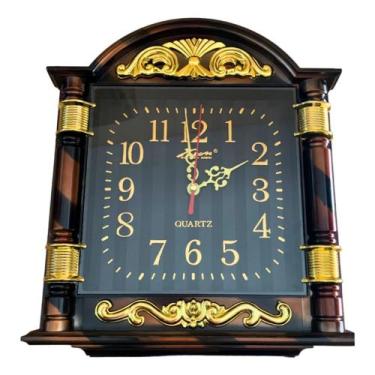 Imagem de Relógio Parede Musical Analógico Rústico Estilo Antigo - Chinesa