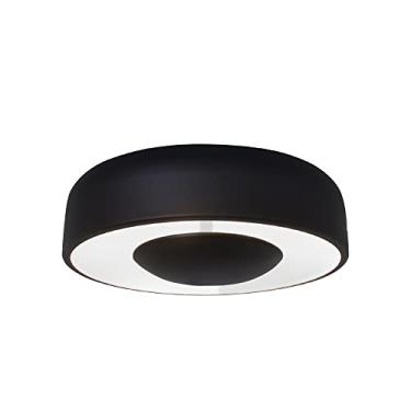 Imagem de Luminária Plafon Round Luz Indireta Peq 30Cm 3 Lamp G9 Preto