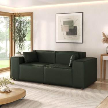 Imagem de Sofá 2 Lugares 220cm Baobá Cabecasa Madeiramadeira Musgo