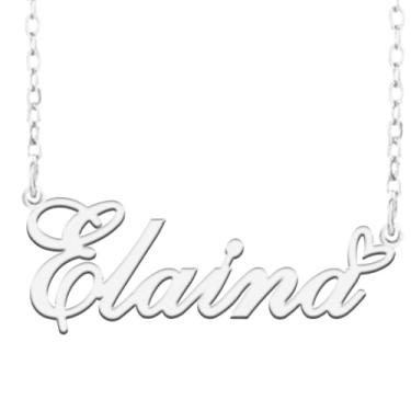 Imagem de A168A Colar de nome personalizado personalizado personalizado colar de nome banhado para mãe filha amizade feminino dia dos namorados aniversário de Natal ano novo, Metal, Sem pedras preciosas