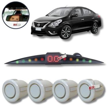 Imagem de Sensor De Estacionamento Ré Visor Slim Versa Todos - Tech One, BRANCO