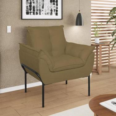 Imagem de Poltrona Decorativa Luxo Recepção Clínica Estética Preto - B Balaqui D