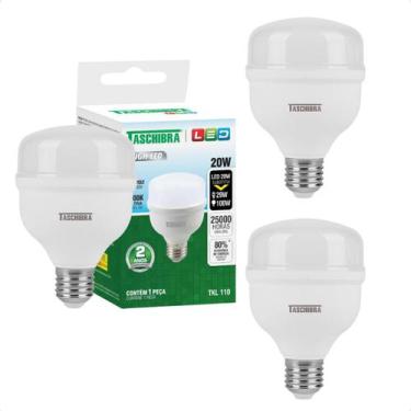 Imagem de Kit 3 Lâmpadas High Led TKL 20W Taschibra E27 Bivolt, 6500K - Branco F