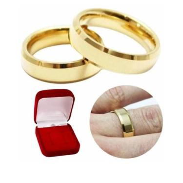 Imagem de Par de Alianças de Ouro 18k 6mm 12 gramas - Sheju Joias