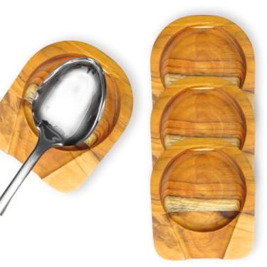 Imagem de Descanso suporte apoio colher kit com 4 descansos