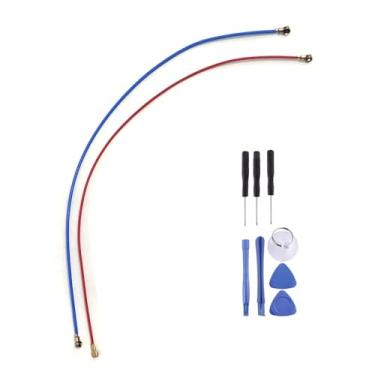 Imagem de 2 peças/conjunto de cabo coaxial flexível de antena para Samsung Galaxy A33 5G A336 peça de reparo de reposição
