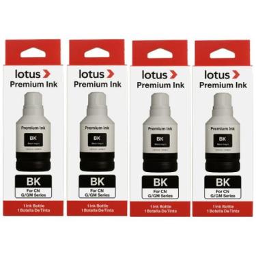 Imagem de 4x Refil Tinta Compatível Premium P/ Canon Gi-10 Gi10 Preto - IMPORTED