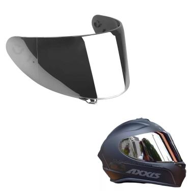 Imagem de Viseira Capacete Axxis Cromada V18b Segment Draken Polivisor