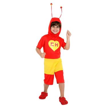 Imagem de Fantasia Chapolin Colorado Infantil Curto Original Fantasias