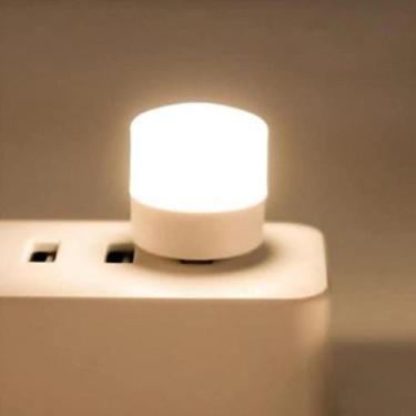Imagem de Mini Luminária Luz Lâmpada Led Abajur Usb Notebook LUZ AMARELA - NS