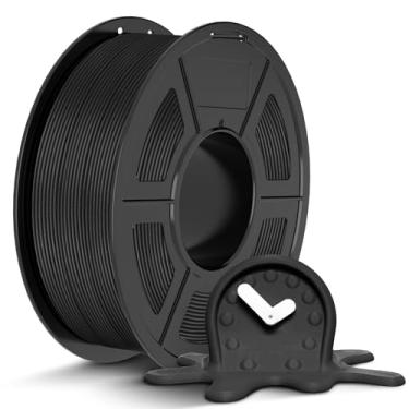 Imagem de JAYO Filamento de impressora PLA 3D preto, filamento clássico PLA 1,75 mm, carretel de 1,1 kg, precisão dimensional +/- 0,02 mm, serve para a maioria das impressoras FDM