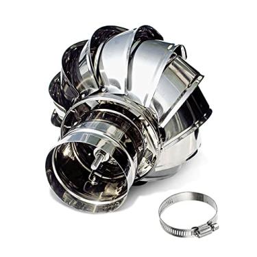 Imagem de Aberturas de telhado, capa de chaminé giratória, aço inoxidável 304, ventilador de turbina de telhado, à prova de vento à prova de chuva, à prova de poeira, sem necessidade de montagem, fácil de