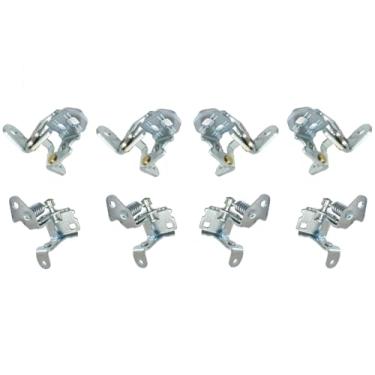 Imagem de PT Auto Warehouse DH-CH6306U7L-QS - Dobradiça de porta, inferior/superior - esquerda/direita, frontal/traseira, conjunto de 8 peças, (substitui #: 5074257AB, 5115713AK, 5074256AB, 5115712AK)