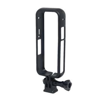 Imagem de Suporte de quadro de montagem para Insta360 X3 com adaptador de rosca de 0,67 cm – Suporte de câmera leve, suporte seguro para tripés, bastões de selfie e acessórios