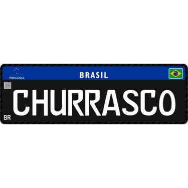 Imagem de Placa mercosul churrasco - vd