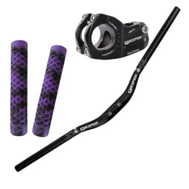 Imagem de Kit Gios Guidão Voador Manopla Mesa Giosbr 4trix, Roxo 2