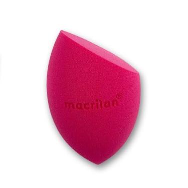 Imagem de Esponja de Maquiagem Macrilan EP10 Gota Chanfrada - Acabamento Impecável para Base - Super Macia, Sem Látex - Rosa