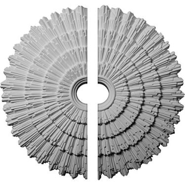Imagem de Medalhão de teto Ekena Millwork 24 3/4 polegadas OD x 3 1/4 polegadas ID x 1 7/8 polegadas P Eryn, Divisor, 24 3/4"OD x 3 1/4"ID x 1 7/8"P (Fits Canopies up to 4"), Factory Primed