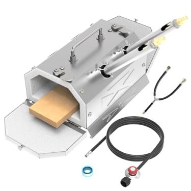 Imagem de ATkrou Forja a gás propano 1,426.7 °C, porta dupla, grande capacidade, equipamento portátil, ferramenta para fazer facas (aço inoxidável), ferrador de ferreiro, kits de soldagem a gás, kit de forja