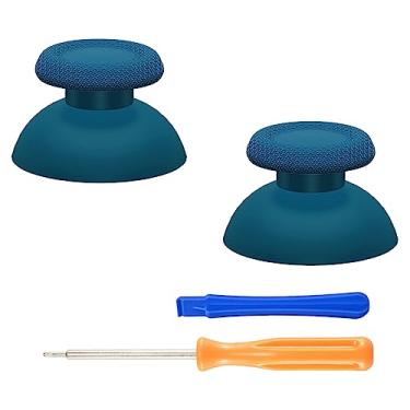 Imagem de eXtremeRate Substituição azul mineral para controle de PS5, joystick analógico personalizado DIY compatível com PS5, para PS4 todos os modelos de controladores universais - controle não incluído