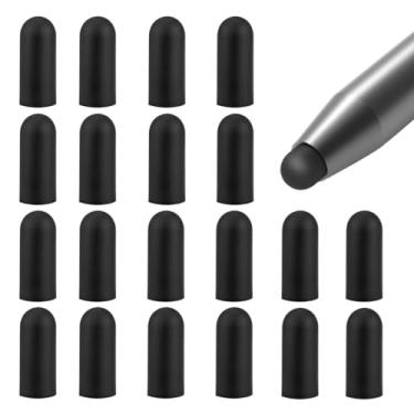 Imagem de 20 peças de pontas de reposição para tela sensível ao toque de borracha de silicone para caneta Stylus Touch Pen (9 x 20 mm)