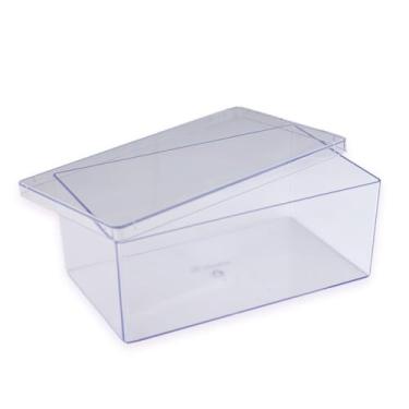 Imagem de Caixa Organizadora Multiuso Acrílica Armazenadora Retangular Transparente