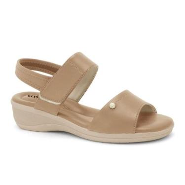 Imagem de Sandalia Feminina ComfortFlex Confortavel Calce Facil Ajustavel Fascit