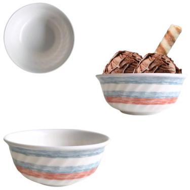 Imagem de Tigela Bowl de Melamina Decorado Para Sobremesas 390ml - Fx