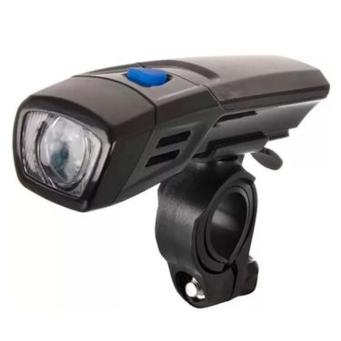Imagem de Farol Lanterna Dianteira Led Branco Para Bicicleta Bike Tamanho:único;cor:preto